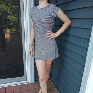 Black and White Striped Forever 21 Dress